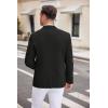 COOFANDY Men’s Casual Blazer Two Button Sport Coats Lightweight Printed Lining Suit Jacket(Black)