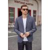 COOFANDY Men’s Casual Blazer Two Button Sport Coats Lightweight Printed Lining Suit Jacket(Blue)