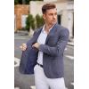 COOFANDY Men’s Casual Blazer Two Button Sport Coats Lightweight Printed Lining Suit Jacket(Blue)