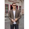 COOFANDY Men’s Casual Blazer Two Button Sport Coats Lightweight Printed Lining Suit Jacket(Brown)