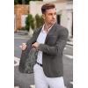 COOFANDY Men’s Casual Blazer Two Button Sport Coats Lightweight Printed Lining Suit Jacket(Deep Grey)