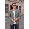 COOFANDY Men’s Casual Blazer Two Button Sport Coats Lightweight Printed Lining Suit Jacket(Grey)
