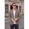 COOFANDY Men’s Casual Blazer Two Button Sport Coats Lightweight Printed Lining Suit Jacket(Khaki)