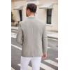 COOFANDY Men’s Casual Blazer Two Button Sport Coats Lightweight Printed Lining Suit Jacket(Light Grey)