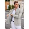 COOFANDY Men’s Casual Blazer Two Button Sport Coats Lightweight Printed Lining Suit Jacket(Light Grey)