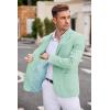 COOFANDY Men’s Casual Blazer Two Button Sport Coats Lightweight Printed Lining Suit Jacket(Mint Green)