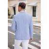 COOFANDY Men’s Casual Blazer Two Button Sport Coats Lightweight Printed Lining Suit Jacket(Sky Blue)