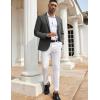 COOFANDY Men’s Casual Blazers Sport Coats Slim Fit Cotton Sport Jackets 1 Button Lightweight Suit Jackets(A- Grey)