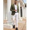 COOFANDY Men’s Casual Blazers Sport Coats Slim Fit Cotton Sport Jackets 1 Button Lightweight Suit Jackets(B- Army Green)