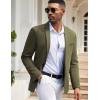 COOFANDY Men’s Casual Blazers Sport Coats Slim Fit Cotton Sport Jackets 1 Button Lightweight Suit Jackets(B- Army Green)