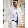COOFANDY Men’s Casual Blazers Sport Coats Slim Fit Cotton Sport Jackets 1 Button Lightweight Suit Jackets(B- White)
