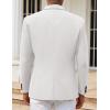 COOFANDY Men’s Casual Blazers Sport Coats Slim Fit Cotton Sport Jackets 1 Button Lightweight Suit Jackets(B- White)