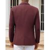 COOFANDY Men’s Casual Blazers Sport Coats Slim Fit Cotton Sport Jackets 1 Button Lightweight Suit Jackets(B- Wine Red)