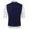 COOFANDY Men’s Casual Business Vests Lightweight Waistcoat Slim Fit Suit Vest(01-navy Blue)