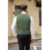 COOFANDY Men’s Casual Business Vests Lightweight Waistcoat Slim Fit Suit Vest(Army Green)