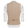 COOFANDY Men’s Casual Business Vests Lightweight Waistcoat Slim Fit Suit Vest(Beige)