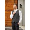 COOFANDY Men’s Casual Business Vests Lightweight Waistcoat Slim Fit Suit Vest(Black)