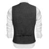COOFANDY Men’s Casual Business Vests Lightweight Waistcoat Slim Fit Suit Vest(Black)