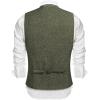 COOFANDY Men’s Casual Business Vests Lightweight Waistcoat Slim Fit Suit Vest(Dark Green)
