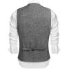 COOFANDY Men’s Casual Business Vests Lightweight Waistcoat Slim Fit Suit Vest(Grey)