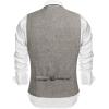 COOFANDY Men’s Casual Business Vests Lightweight Waistcoat Slim Fit Suit Vest(Khaki)