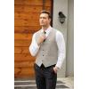 COOFANDY Men’s Casual Business Vests Lightweight Waistcoat Slim Fit Suit Vest(Khaki)