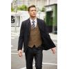 COOFANDY Men’s Casual Business Vests Lightweight Waistcoat Slim Fit Suit Vest(Light Brown)