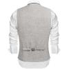 COOFANDY Men’s Casual Business Vests Lightweight Waistcoat Slim Fit Suit Vest(Light Grey)