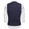 COOFANDY Men’s Casual Business Vests Lightweight Waistcoat Slim Fit Suit Vest(Navy Blue)