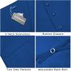 COOFANDY Men’s Casual Business Vests Lightweight Waistcoat Slim Fit Suit Vest(Royal Blue)