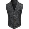 COOFANDY Men’s Casual Business Vests Lightweight Waistcoat Slim Fit Suit Vest(Silver)