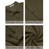 COOFANDY Mens Casual Button Down Shirt Long Sleeve Wrinkle Free Shirts Stretch Dress Shirt(Army Green)