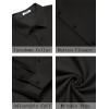 COOFANDY Mens Casual Button Down Shirt Long Sleeve Wrinkle Free Shirts Stretch Dress Shirt(Black)