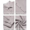 COOFANDY Mens Casual Button Down Shirt Long Sleeve Wrinkle Free Shirts Stretch Dress Shirt(Light Gray)