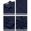 COOFANDY Mens Casual Button Down Shirt Long Sleeve Wrinkle Free Shirts Stretch Dress Shirt(Navy Blue)