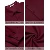 COOFANDY Mens Casual Button Down Shirt Long Sleeve Wrinkle Free Shirts Stretch Dress Shirt(Wine Red)