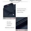 COOFANDY Mens Casual Button Down Shirts Long Sleeve Untucked Shirts for Men Stretch Dress Shirt(Navy Blue)