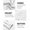 COOFANDY Mens Casual Button Down Shirts Long Sleeve Wrinkle-Free Shirt Lightweight Shirt Jacket(White)