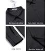 COOFANDY Mens Casual Button Down Work Shirts Untucked Long Sleeve Woven Shirt with Pockets(Black)