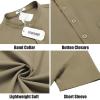 COOFANDY Mens Casual Henley Shirts Band Collar Short Sleeve T-Shirts Summer Stylish Beach Hippie Shirt(Army Green)