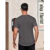 COOFANDY Men’s Casual Henley T-Shirts Summer Short Sleeve Cotton Shirts Basic Button Tee Tops(Dark Grey)