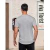 COOFANDY Men’s Casual Henley T-Shirts Summer Short Sleeve Cotton Shirts Basic Button Tee Tops(Grey)
