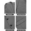 COOFANDY Men’s Casual Knit Blazer Stretch Slim Fit Sport Coat Two Button Lightweight Suit Jackets(Dark Grey)