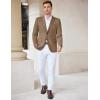 COOFANDY Men’s Casual Knit Blazer Stretch Slim Fit Sport Coat Two Button Lightweight Suit Jackets(Light Brown)