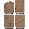 COOFANDY Men’s Casual Knit Blazer Stretch Slim Fit Sport Coat Two Button Lightweight Suit Jackets(Light Brown)