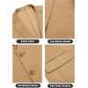 COOFANDY Men’s Casual Knit Blazer Stretch Slim Fit Sport Coat Two Button Lightweight Suit Jackets(Light Tan)