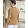 COOFANDY Men’s Casual Knit Blazer Stretch Slim Fit Sport Coat Two Button Lightweight Suit Jackets(Light Tan)