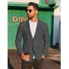 COOFANDY Men’s Casual Linen Blazer Jacket Lightweight Sport Coats Two Button Suit Jackets(Deep Grey)