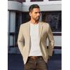 COOFANDY Men’s Casual Linen Blazer Jacket Lightweight Sport Coats Two Button Suit Jackets(Khaki)