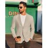 COOFANDY Men’s Casual Linen Blazer Jacket Lightweight Sport Coats Two Button Suit Jackets(Light Khaki)